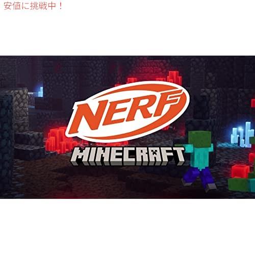 【並行輸入品】NERF マインクラフト セイバーウィング 電動ブラスターボウ エリートダーツ8個 ダーツクリップ8個の画像