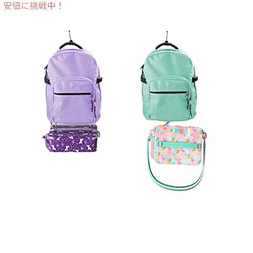 【並行輸入品】Bentgo ベントゴー キッズプリント ランチバッグ - 二重断熱 内側と外側のジッパー付きポケットと外側のボトルホルダー付き (トロピカル)の画像