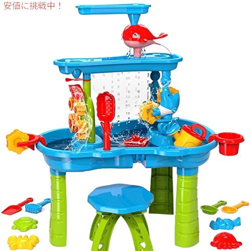 TEMI キッズサンドウォーターテーブル 3段 砂と水遊び 年齢3〜5歳 ry23013506msyメタストア ヤフー店 通販