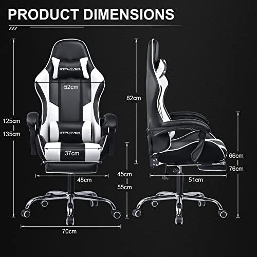 【美品】GTPLAYER ゲーミングチェア Amazon.co.jp: GTPLAYER ゲーミングチェア スピーカー付き オットマン