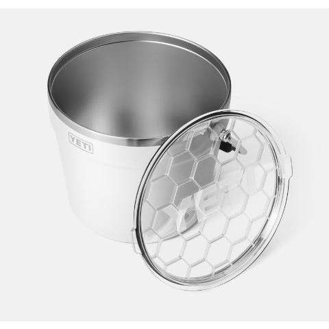 並行輸入品】Yeti ランブラー バケツクーラー フタ付き ホワイト