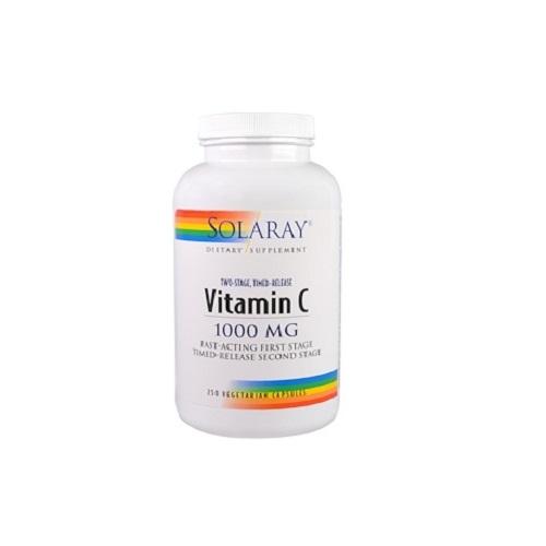 【並行輸入品】Solaray Two Stage Time Released Vitamin C 1000 mg  ソラレー タイム リリース ビタミンC 250 錠 | 