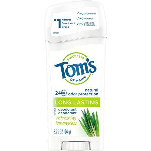 Tom#039;s of Maine, Long Lasting Deodorant, Refreshing Lemongrass, 2.25 oz (64 g)  トムズオブメイン 長持ちデオドラントスティック 64g