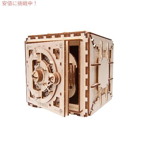 Ugears ユーギアーズ 3Dパズル 金庫 自分で組み立てて動く木の