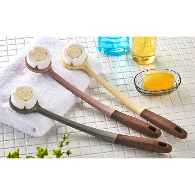 日本製 ボディブラシ 背中 やわらか ボディケアブラシ 手作り お風呂 洗う 身体洗い ボディーブラシ シャワーブラシ 背中ケア |  | 01