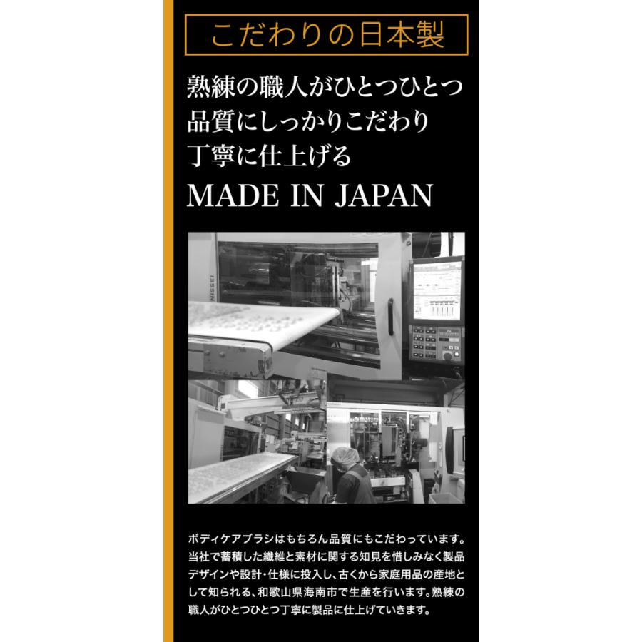 日本製 ボディブラシ 背中 やわらか ボディケアブラシ 手作り お風呂 洗う 身体洗い ボディーブラシ シャワーブラシ 背中ケア |  | 14