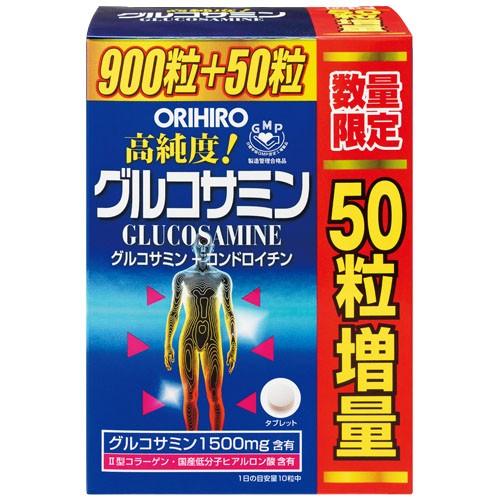 ○【オリヒロ】高純度 グルコサミン粒徳用 900粒＋50粒 