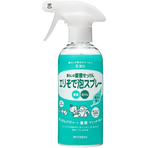 ミヨシ 暮らしの重曹せっけん エリそで泡スプレー 280ml　納期１週間程度｜drug-pony