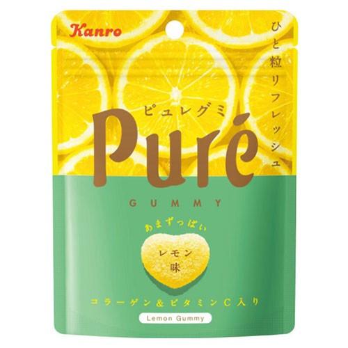 カンロ株式会社 ピュレグミ レモン(56g)×6個セット ＜本物のレモンに