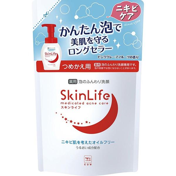 【医薬部外品】牛乳石鹸共進社株式会社 スキンライフ 薬用泡のふんわり洗顔［つめかえ用］180ml ＜薬用ニキビケア＞｜drugpure