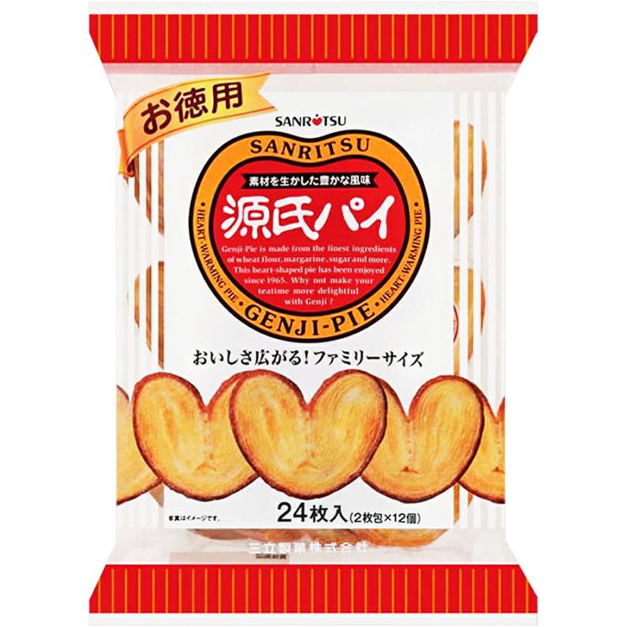 送料無料】三立製菓株式会社 源氏パイ［お徳用］24枚入×12個セット