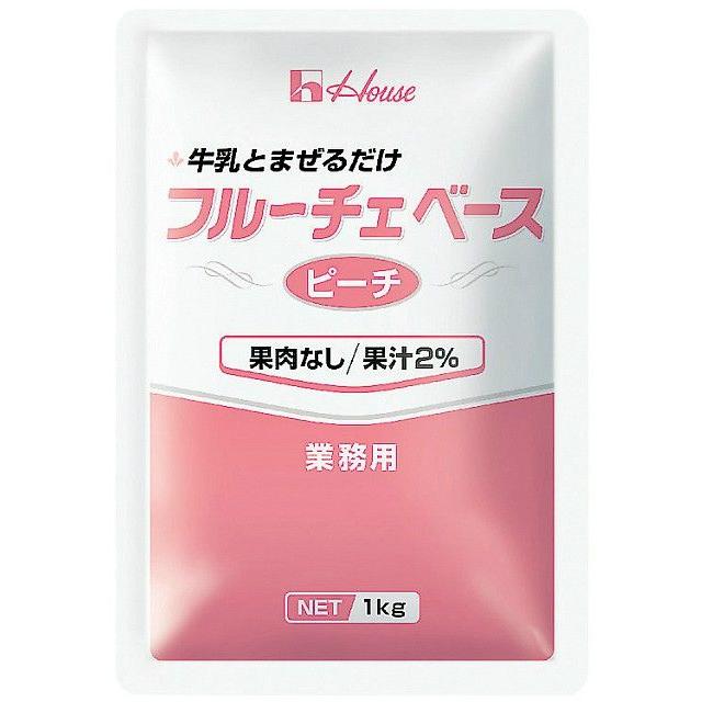 ハウス食品株式会社 フルーチェベース ピーチ 12個入（6個×2ケース） 【JAPITALFOODS】 （7〜10日要・キャンセル不可）