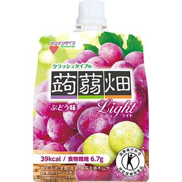 クラッシュタイプの(こんにゃくばたけ)蒟蒻畑ライトぶどう味150g