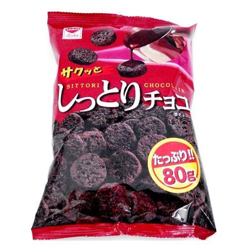 送料無料】リスカ株式会社 しっとりチョコ(80g)×15個セット