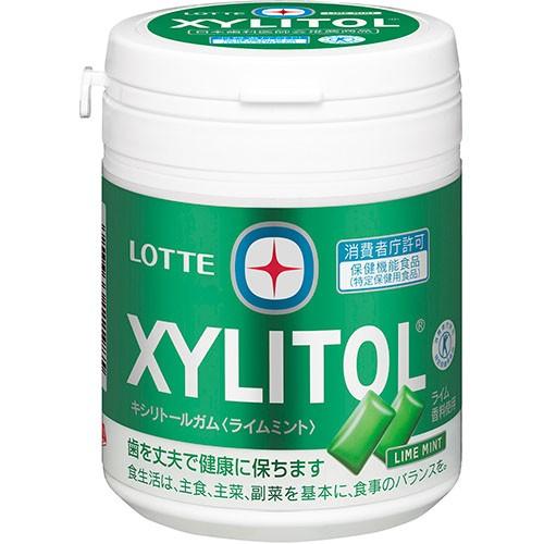 株式会社ロッテ キシリトール ガム ライムミント ファミリーボトル（143g)×6個セット ＜特定保健用食品＞｜drugpure