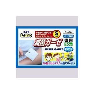 【NIMK】ポイント8倍相当 【送料手数料無料】日進医療器株式会社 エルモ滅菌ガーゼ Sサイズお徳用 ３６枚入×40個セット｜drugpure