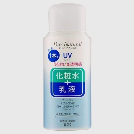 株式会社pdc ピュアナチュラル エッセンスローションＵＶ ＜化粧水・乳液・ＵＶケア(SPF4)＞(ミニサイズ)100ml【CPT】｜drugpure