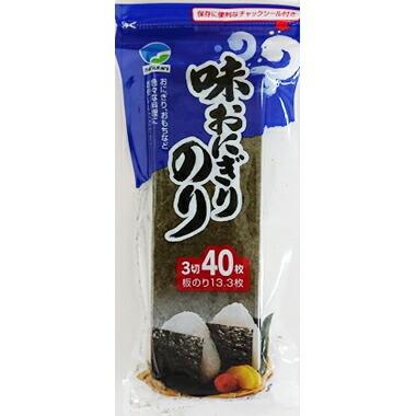 松谷海苔 味おにぎりのり　3切40枚(板のり13.3枚)入×30袋[チャック袋] ＜おむすび・餅＞ (発送まで6-10日間程度) (キャンセル不可)(10270円)
