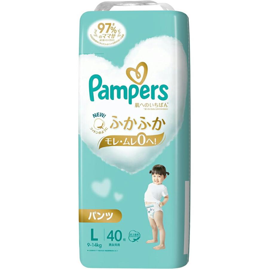 P＆G パンパース 肌へのいちばん ふかふか パンツ Lサイズ［9-14kg
