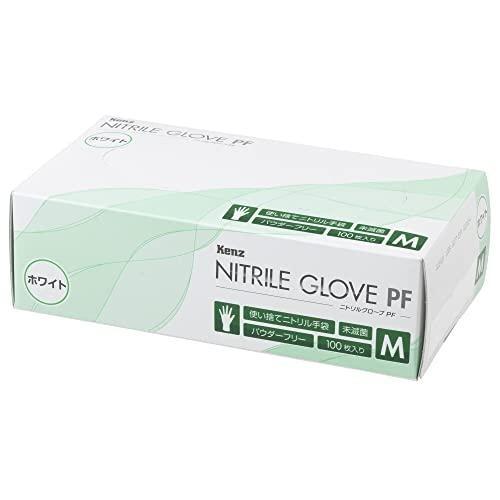 株式会社スズケン ニトリルグローブPF（未滅菌） ホワイト Mサイズ