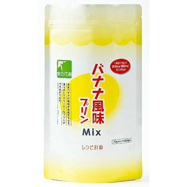 株式会社レシピ計画 バナナ風味プリンMix 500g × 20 