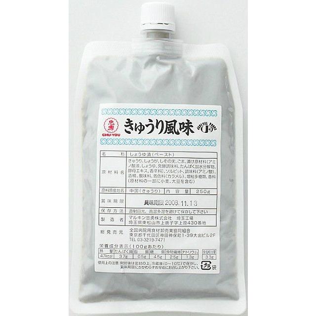 ジャパン・フード＆リカー・アライアンス株式会社 マルキン忠勇 ペーストきゅうり風味 250g × 20 【JAPITALFOODS】 （7〜10日要・キャンセル不可）｜drugpure