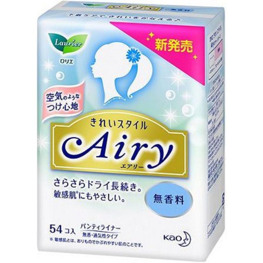 ロリエ きれいスタイルエアリー 無香料 ５４個 ロリエ パンティライナー おりものシート ロリエ エアリー 無香料 54コ