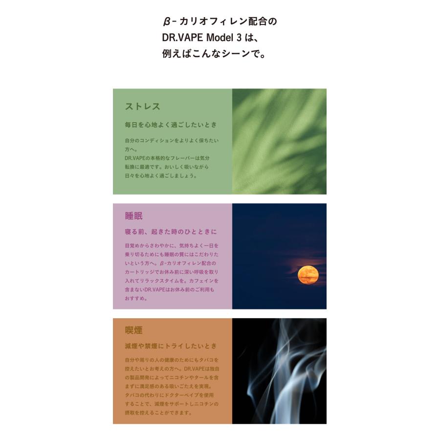 DR.VAPE ドクターベイプ β-カリオフィレン配合フレーバー for Model 3 [ どくたーべいぷ ニコチン タール なし] |  | 16