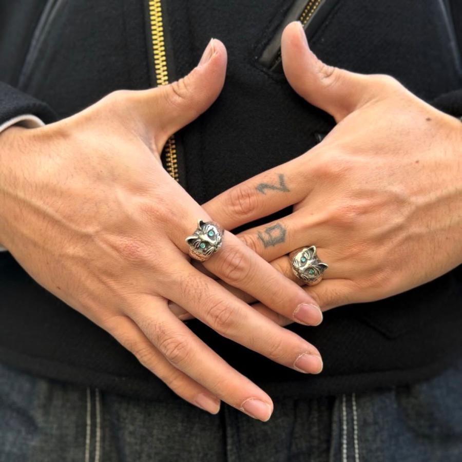 ドライボーンズ DAS-393 Silver Cat Ring“TABBY” : DryBones Online