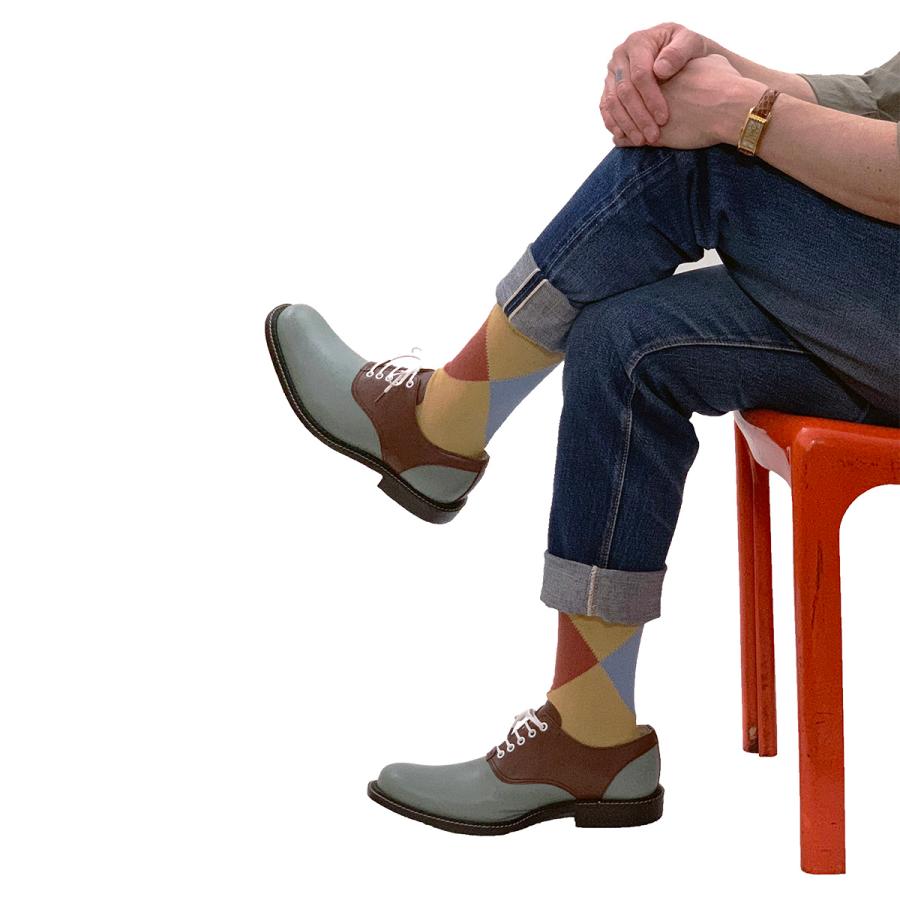 ドライボーンズ DHH-075 Irregular Argyle Socks | Dry Bones | 01