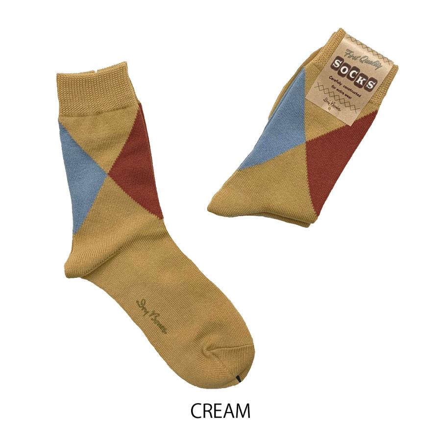 ドライボーンズ DHH-075 Irregular Argyle Socks | Dry Bones | 02