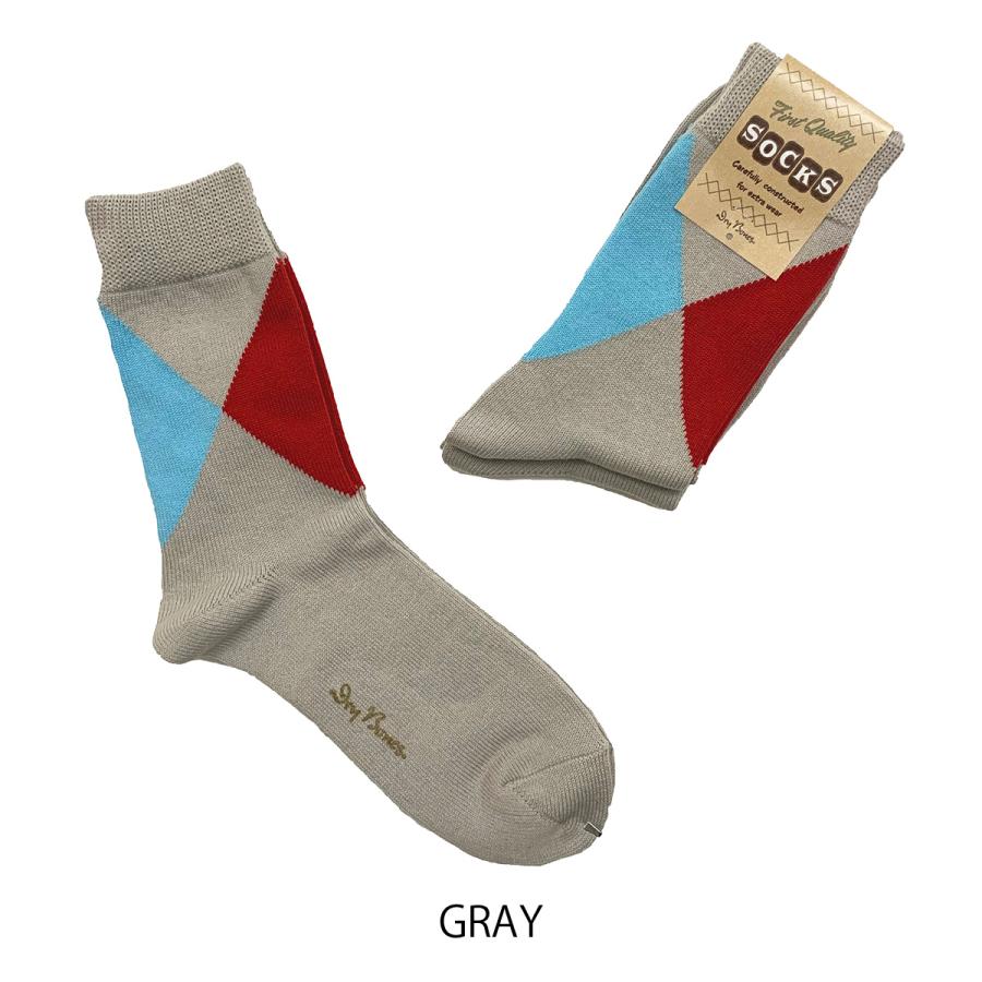 ドライボーンズ DHH-075 Irregular Argyle Socks | Dry Bones | 03