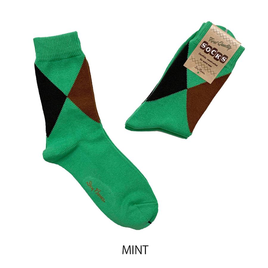 ドライボーンズ DHH-075 Irregular Argyle Socks | Dry Bones | 04