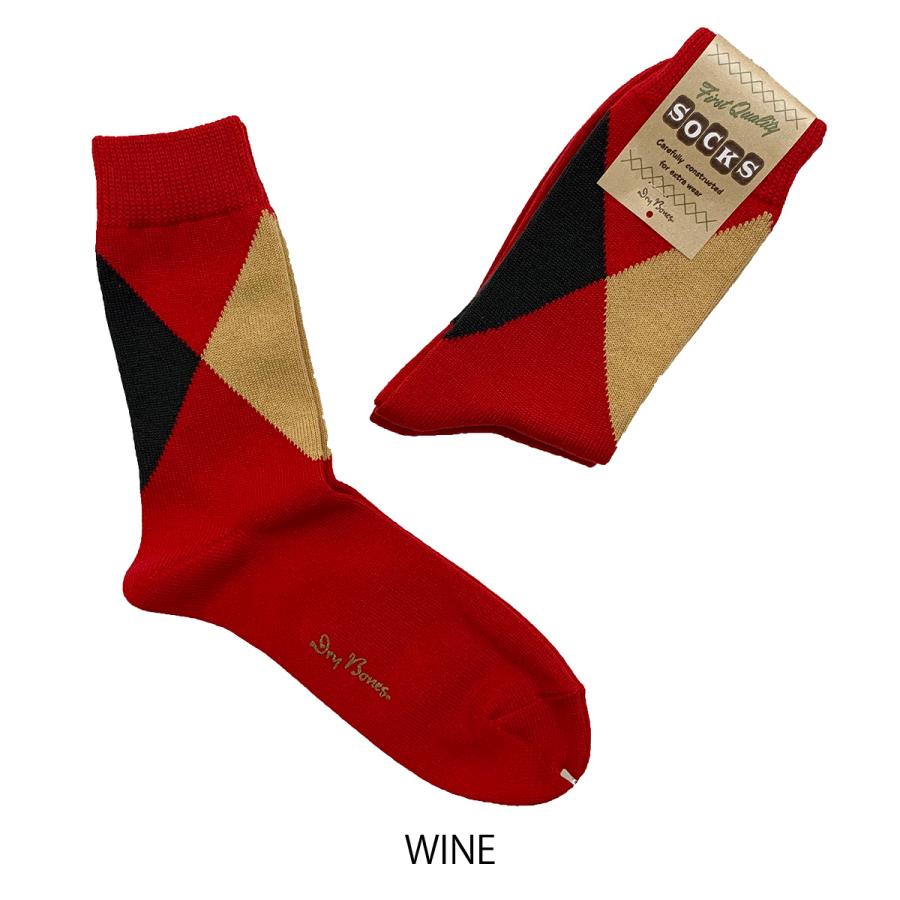 ドライボーンズ DHH-075 Irregular Argyle Socks | Dry Bones | 06