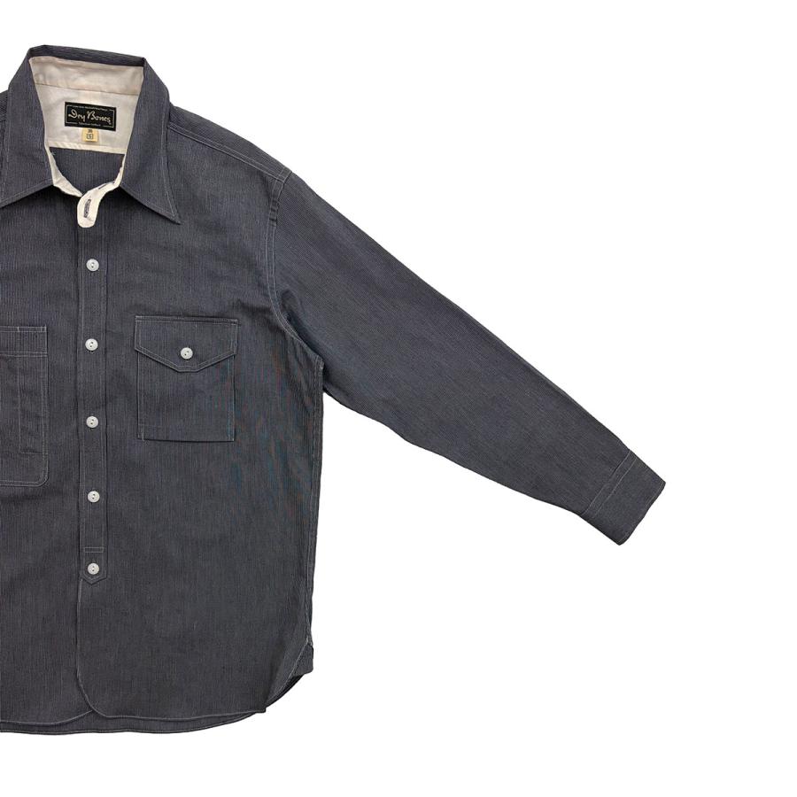 ドライボーンズ DS-2797 Stripe Work Shirt |  | 01
