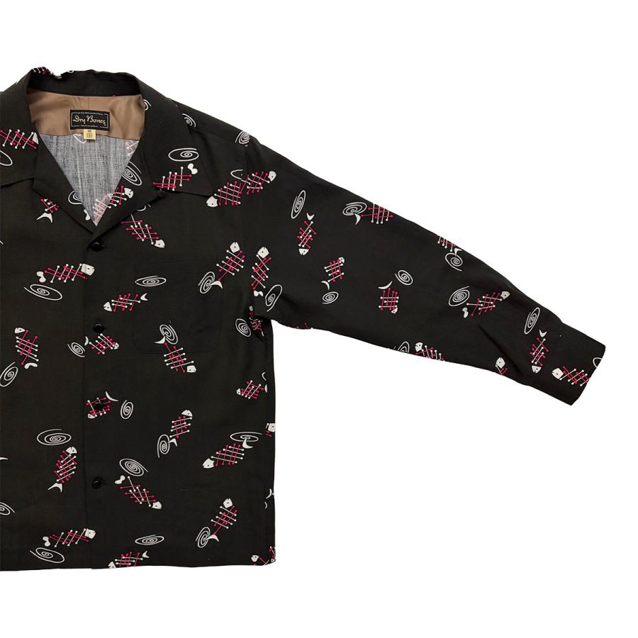 ドライボーンズ DS-2798 L/S Print Open Shirt “FISH BONE” |  | 08