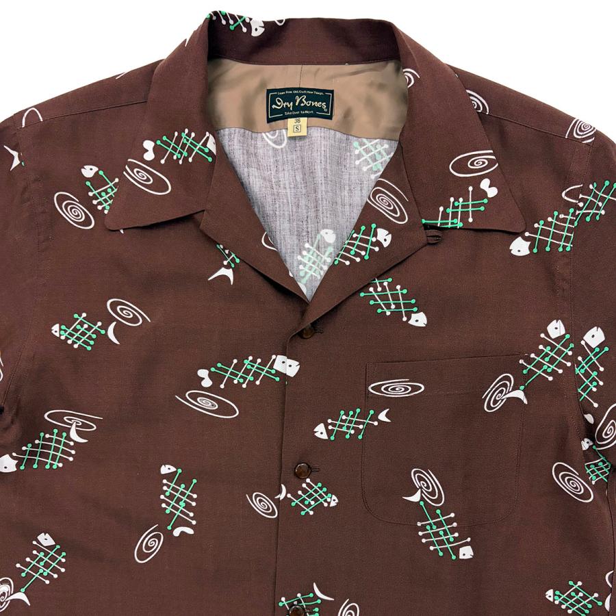 ドライボーンズ DS-2798 L/S Print Open Shirt “FISH BONE” |  | 02