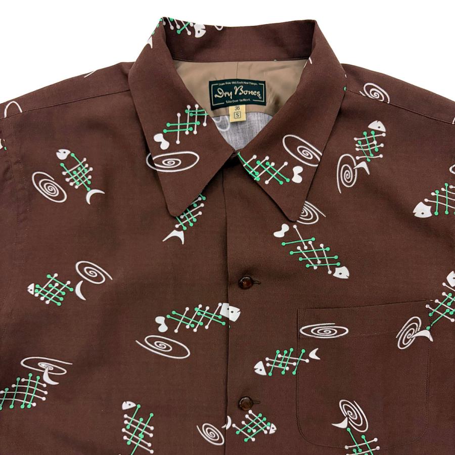 ドライボーンズ DS-2798 L/S Print Open Shirt “FISH BONE” |  | 03