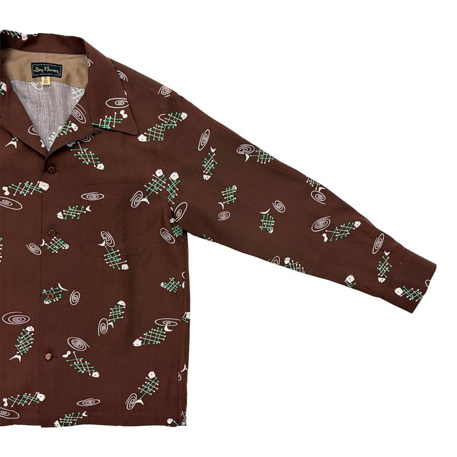 ドライボーンズ DS-2798 L/S Print Open Shirt “FISH BONE” |  | 04