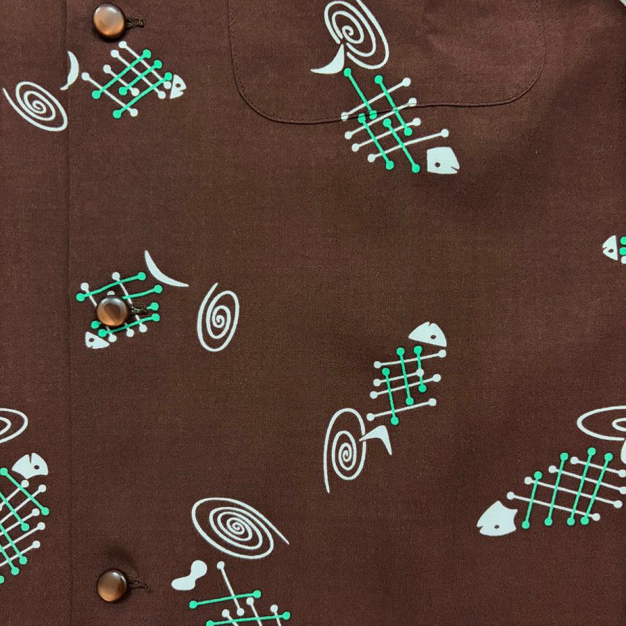 ドライボーンズ DS-2798 L/S Print Open Shirt “FISH BONE” |  | 05