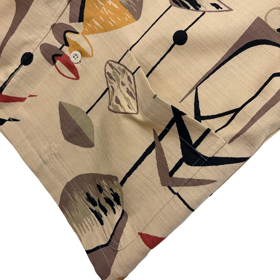 プリント2ポケットオープンシャツ“MOBILE”/ DRY BONES【ドライボーンズ】 | Dry Bones | 09