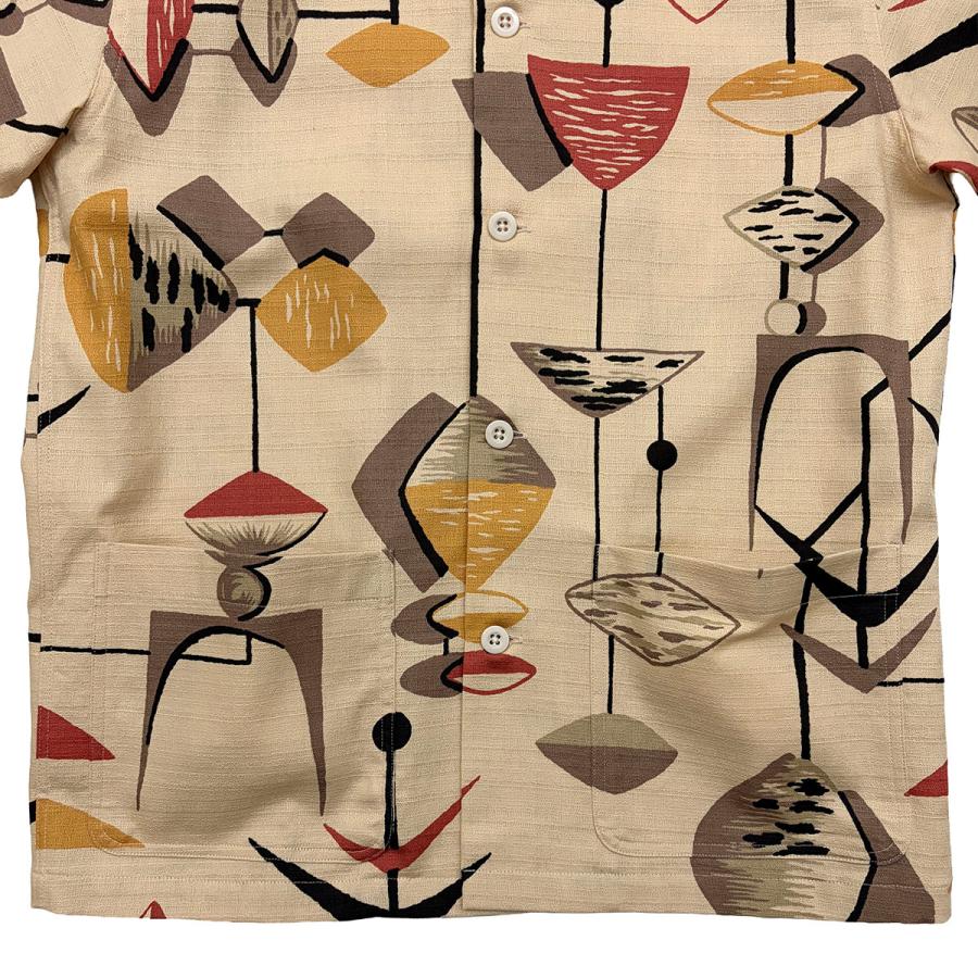 プリント2ポケットオープンシャツ“MOBILE”/ DRY BONES【ドライボーンズ】 | Dry Bones | 08