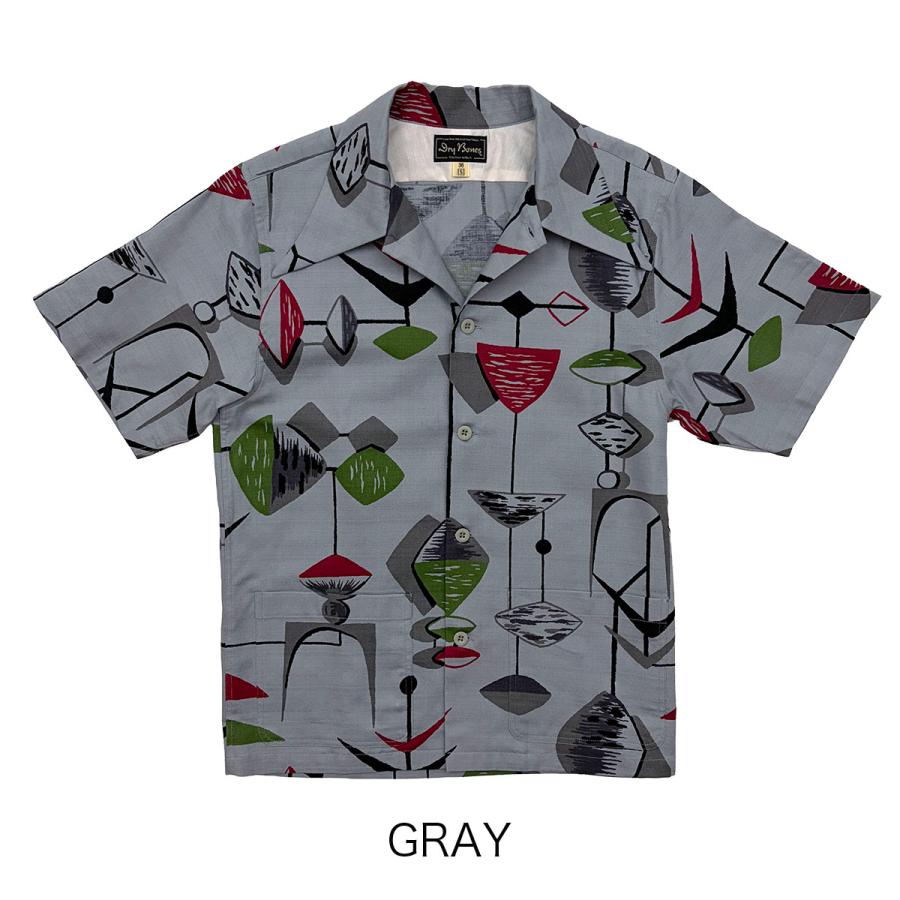 プリント2ポケットオープンシャツ“MOBILE”/ DRY BONES【ドライボーンズ】 | Dry Bones | 02