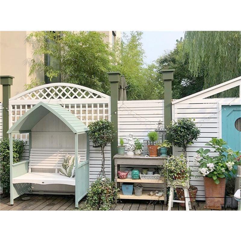 【正規品】 ベンチ あずまや 亭 屋根 屋外 庭 ガゼボベンチ 日よけ 雨よけ 天然杉材 ダブル カジュアル 120.5*76*170cm 組立品 【3405578936】(119599円)