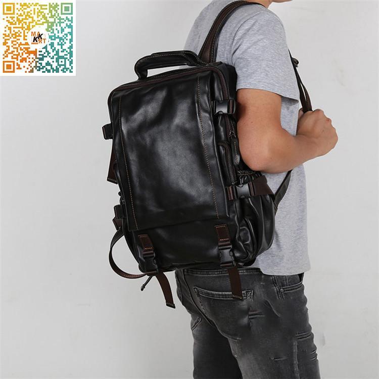 リュック　メンズ　リュックサック 本革　牛革 デイパック　ビジネス　バックパック　レザー　通勤通学　 旅行　出張　アウトドア　自転車鞄　カバン ipad 人気