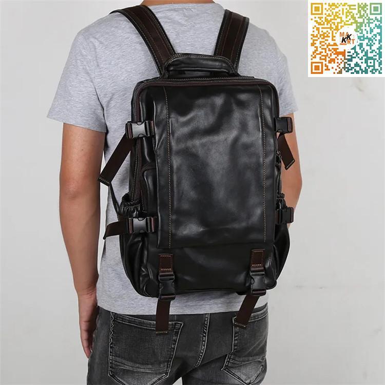 リュック　メンズ　リュックサック 本革　牛革 デイパック　ビジネス　バックパック　レザー　通勤通学　 旅行　出張　アウトドア　自転車鞄　カバン ipad 人気