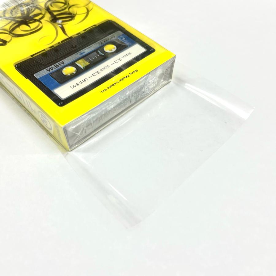 カセットテープ用のり付ビニールカバー（紙スリーブ対応）30枚セット