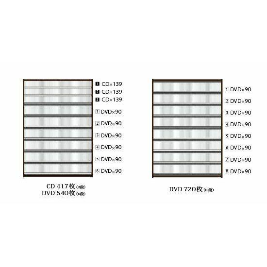 CDラック / CDストッカー CS1668 aux オークス CD収納 CD保管 収納