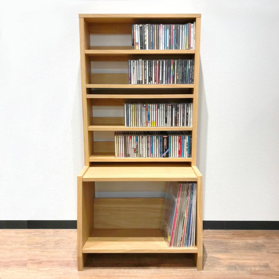 レコードラック スタッキングラック 3段 REGULAR × CD RACK FLAT レコードラック スタッキングラック 3段 REGULAR × CD RACK FLAT