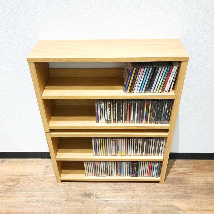 レコードラック スタッキングラック 2段 CD RACK × CD RACK FLAT / ディスクユニオン DISK UNION / CDラックの画像